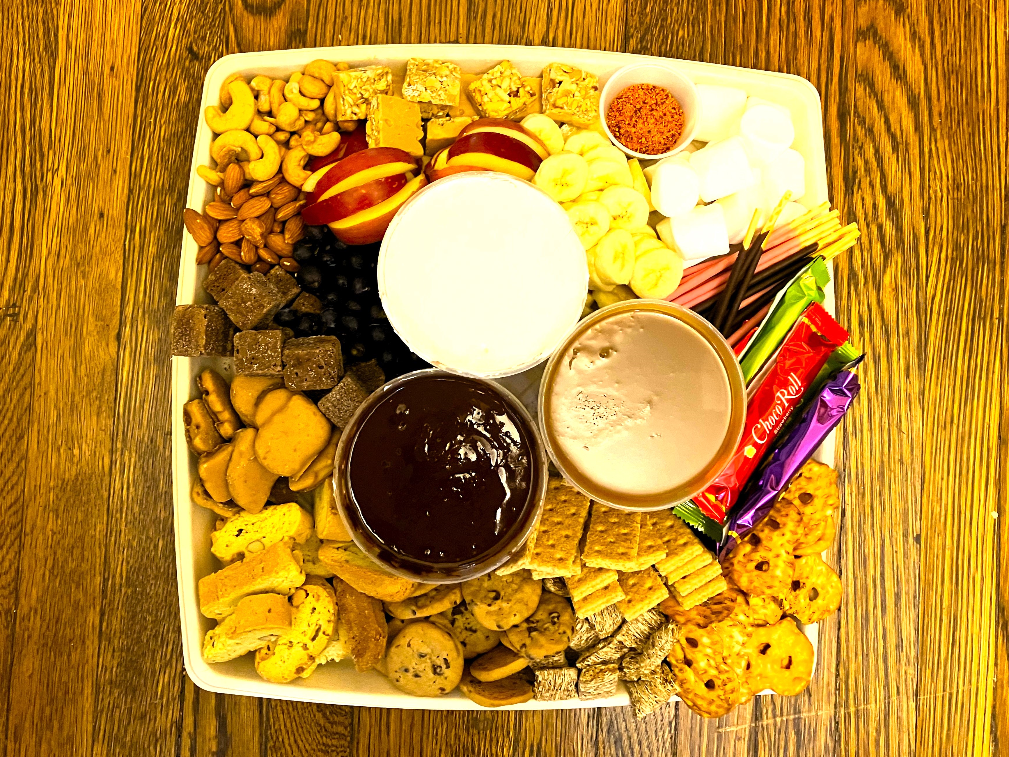 Chocolate Ganache & Caramel Charcuterie Platter